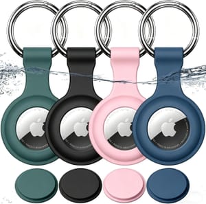 For AirTag Holder Keyring, for AirTag 2nd/1st, 4 Pack