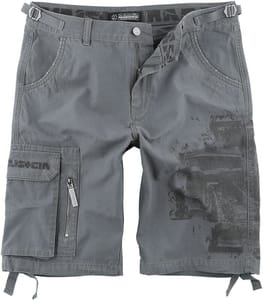 "Broken Logo" Shorts Grey by Rammstein