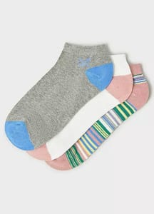 Crew Clothing Company Pack of 3 Bamboo Trainer Socks