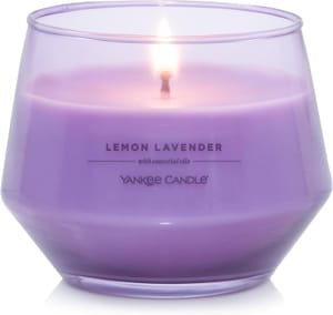 Yankee Candle Studio Lemon Lavender Medium Candle 35-50h Purple Wax