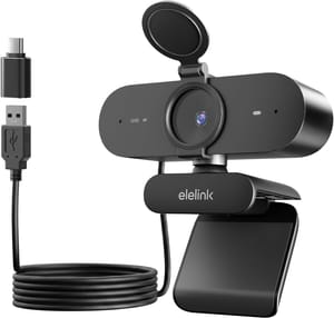 4K USB PC Webcam with Auto Focus and Dual Mics