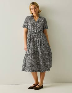 Navagio Pure Cotton Midi Shirt Dress