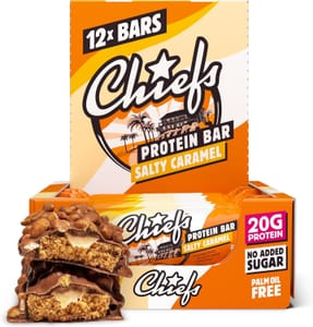 Caramel Taste Healthy Snack Bars with 20g Protein
