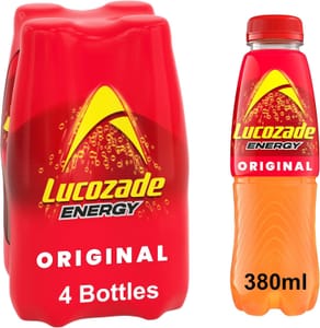 4 X 380ml Lucozade Energy Original (£2.02/£1.91 S&S)