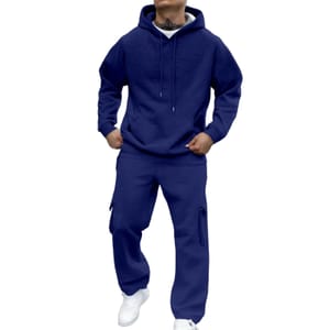 Men's Oversized 2-Piece Tracksuit Set - Hoodie and Sweatpants UK
