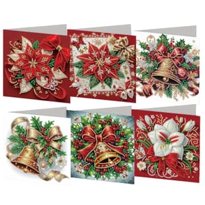 6 Pack DIY Diamond Art Greeting Card Kit
