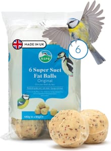 RSPB Fat Balls - High-Energy Bird Suet, UK Made (6-Pack) - £1.27 S&S