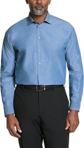 UNLISTED Men's Dress Shirts - Hazy Blue, 19" Neck, 34-35" Sleeve