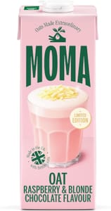 MOMA Raspberry and Blonde Chocolate Oat Drink, 1L, Vegan GF