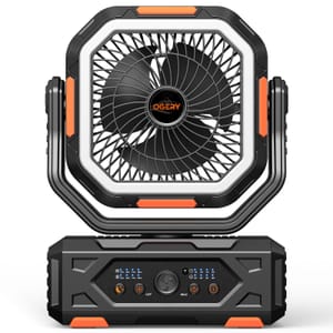 OGERY 2026 Upgraded Camping Fan, Stepless Speed, 20W Fast Charging