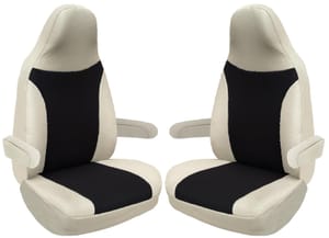 Bremer Seat Covers for RV & Driver/Passenger Seats Beige/Black 828