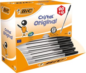 BIC Cristal Original Ballpoint Pens 1.0mm Black Pack of 100 - £14.91 S&S