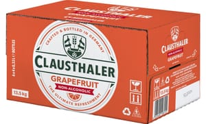 DEAL STACK - Clausthaler Grapefruit Alcohol-Free 24x330ml - £24.42 S&S Voucher