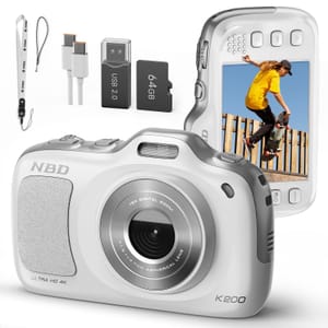 NBD 4K Camera 64MP, Autofocus, 16x Zoom, White