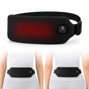 Period Pain Heating Pad 3000mAh with 4 Heat Levels (Black)