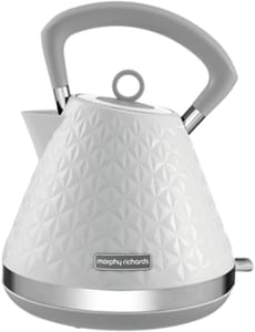 Morphy Richards Vector Pyramid Kettle, 1.5L, 3kW, 360 Cordless, White