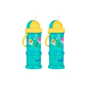 Baby Shark Sipper & Snacker, 36m+ 2-Pack 300ml Green Bottles