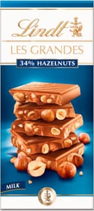 Lindt Les Grandes Milk Chocolate Hazelnut Bar 150g - £3 S&S
