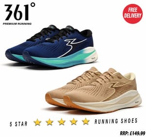 361 Ventus Mens Running Shoes Estate Blue / Mint / Sky