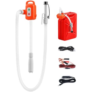 Portable Battery-Powered Fuel Transfer Pump with Auto-Stop Sensor, 2.4 GPM