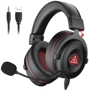 EKSA E900Pro USB Gaming Headphones for PS5/PS4/Xbox/PC (Black)