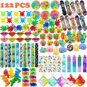 SXFENG 122Pcs Party Bag Fillers for Kids (Unisex)