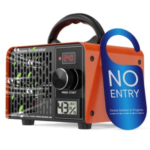 Ozone Generator 168000 Mg/h, 500 Coverage, Timer, Hold, Display