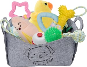 SUNNYNEST 24-Pack Puppy Toys with Storage Box