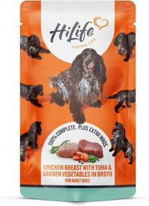 HiLife Wet Dog Food: Chicken, Tuna & Veg in Broth - £14.02 S&S