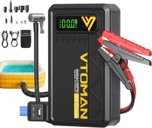 VTOMAN X5 Cross Real 3500A Jump Starter with Air Compressor & Blower