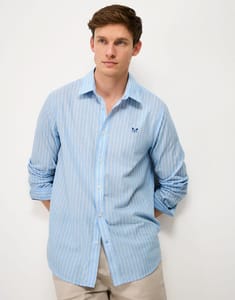 Shirt in Blue & Cream Westgate Stripe