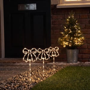 3 Pack Bow Stake Lights - Warm White