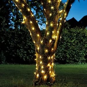 Garden Firefly Solar-Powered Warm White 200 LED Outdoor String Light