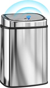 HOMCOM 50L Sensor Bin with Soft-Close Lid
