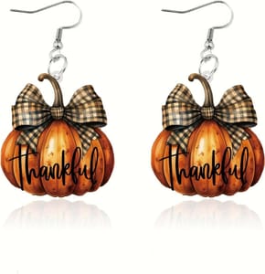 Pumpkin Earrings for Women Thanksgiving Fall Maple Leaf Jewelry