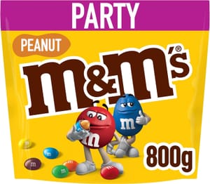 M&M's Peanut Milk Chocolate Crispy Shell Snacks 800g - £6.59 S&S Voucher