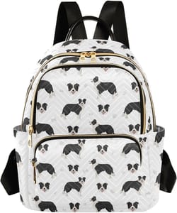 Border Collie Dog Backpack for Women and Girls Lightweight Daypack