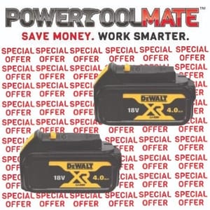 Dewalt DCB182 18V 4.0Ah XR Batteries Twin Pack