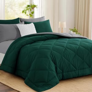 Aisbo Coverless Duvet, Super King, 10.5 Tog, 260x220cm, Dark Green