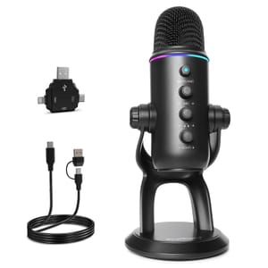 Zealsound Wireless USB Condenser Microphone for PC and Phones