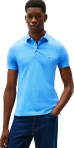 Tommy Hilfiger Mens Short Sleeve Slim Fit Polo Shirt with Button Placket