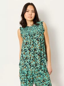 FatFace Elle Batik Blouse - Blue