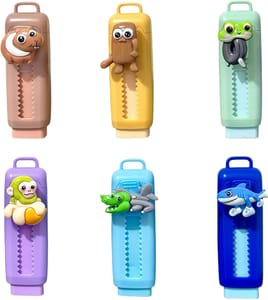 Auroriel 6-Piece Pencil-Shaped Erasers with Shan Hai Jing Design