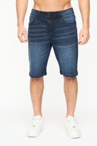 Crosshatch Men's Kamaline Stretch Denim Shorts in Straight Fit