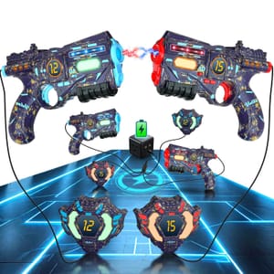 VATOS Rechargeable Infrared Laser Tag Set: 2 Guns, 2 Vests