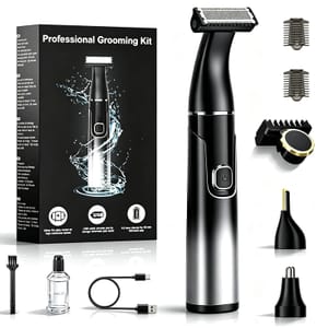 3-in-1 Men's Body Hair Trimmer, USB-C, Easy Clean