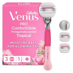 Gillette Venus Pro ComfortGlide Razor for Women + 3 Refills - £8.92 S&S