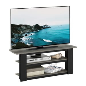 Furinno Parsons TV Stand, for 50 Inch TVs, Oak Grey