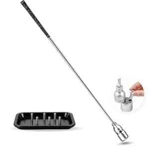37-Inch Adjustable Weight Golf Swing Trainer 320g440g with 6 Inserts