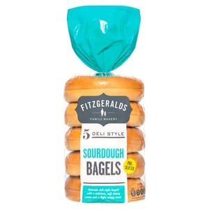 Fitzgeralds Sourdough Sliced Bagels